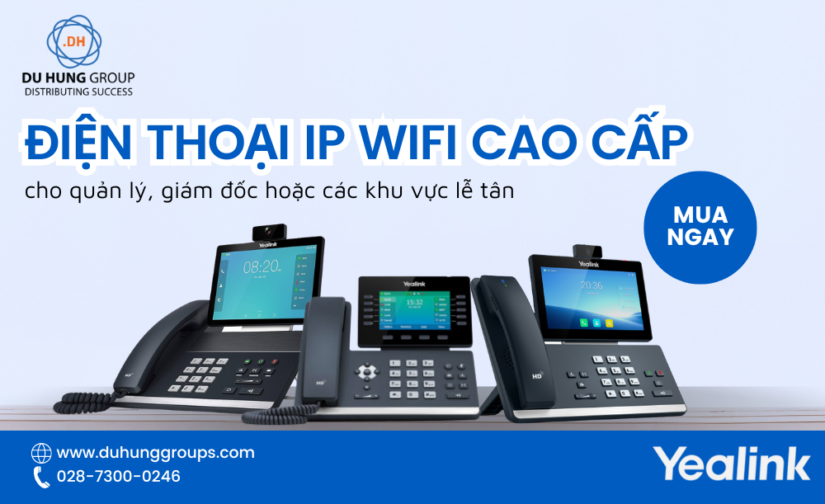Điện thoại IP Wifi Yealink cao cấp cho giám đốc, quản lý
