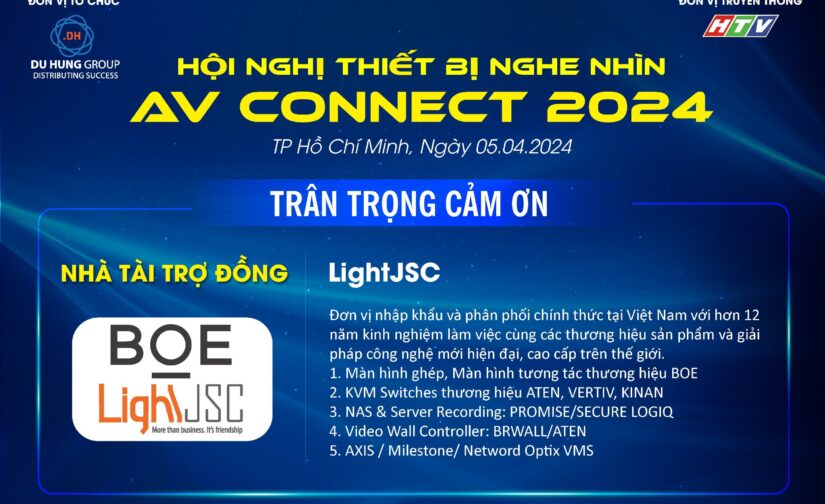 LightJSC nhà tài trợ đồng cho sự kiện AV CONNECT 2024