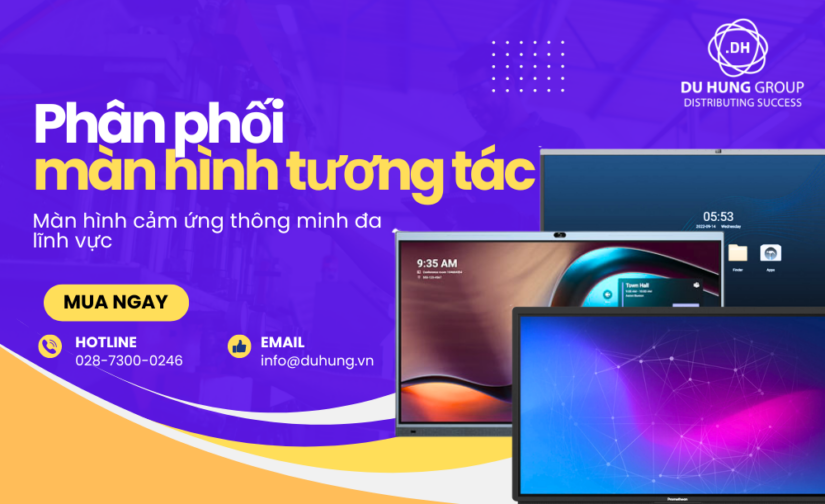 Phân phối màn hình tương tác cảm ứng thông minh đa lĩnh vực