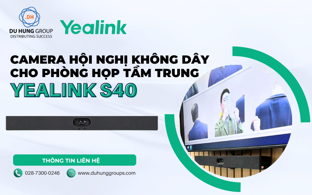 Yealink S40 Camera hội nghị không dây cho phòng họp tầm trung