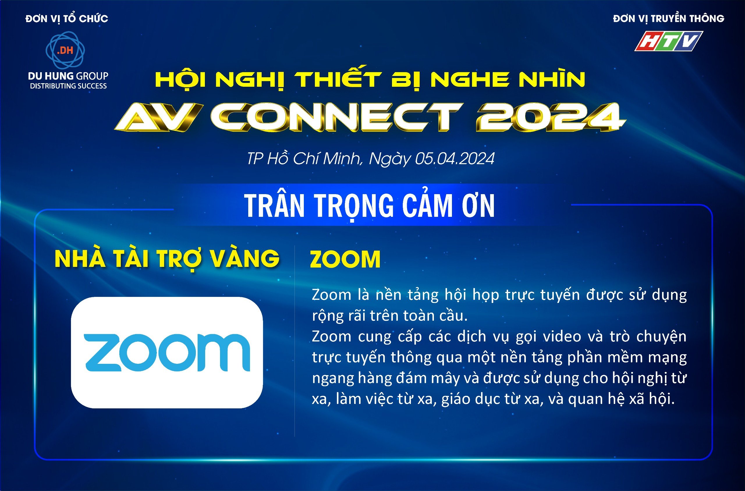 ZOOM nhà tài trợ vàng cho sự kiện AV CONNECT 2024