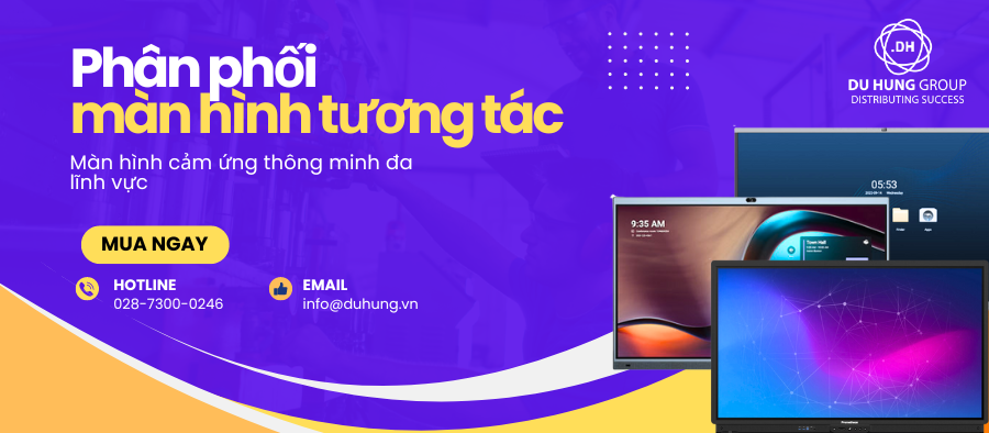 Phân phối màn hình tương tác cảm ứng thông minh đa lĩnh vực