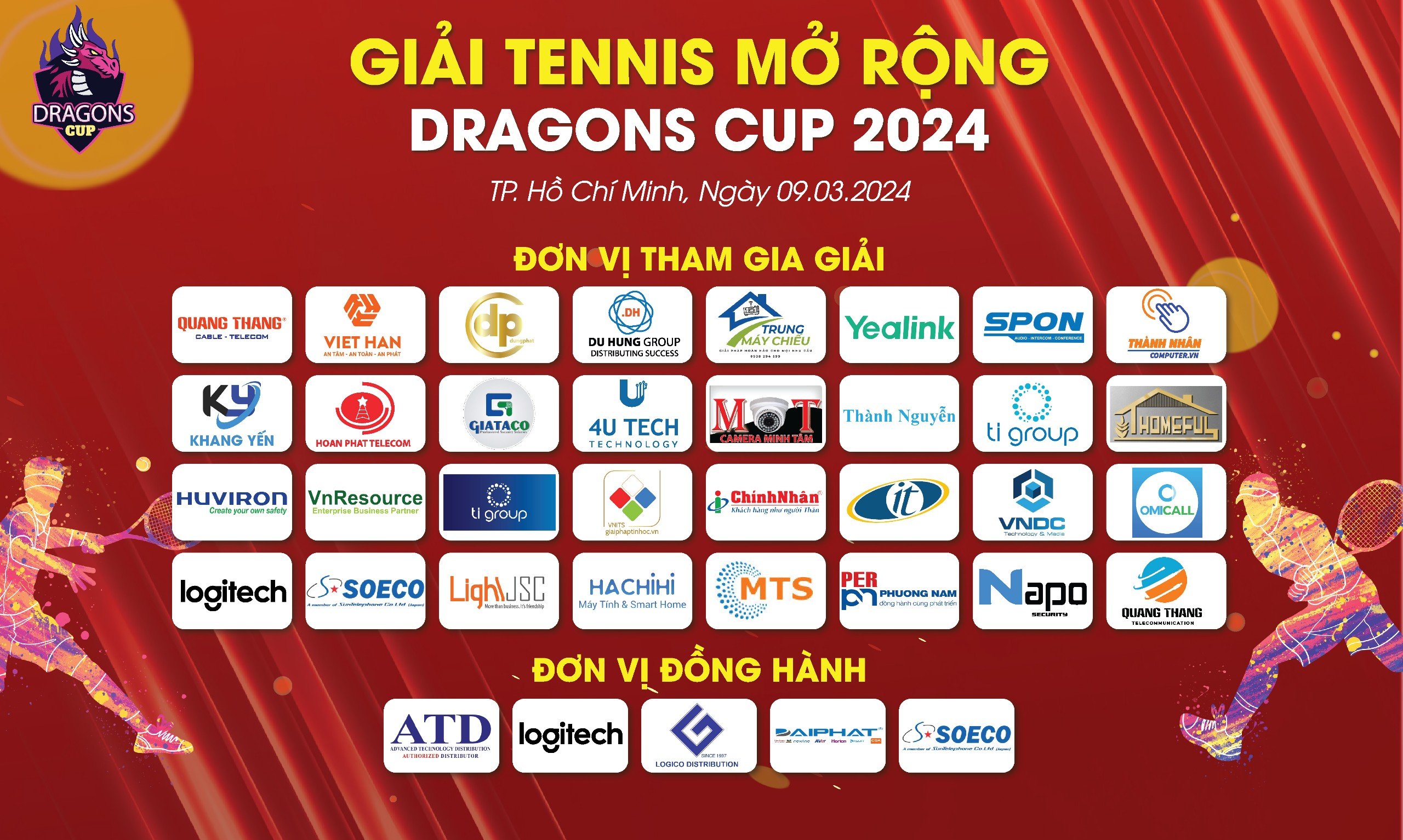 Thương hiệu LOGITECH hân hạnh đồng hành cùng giải TENNIS DARAGONS CÚP 2024