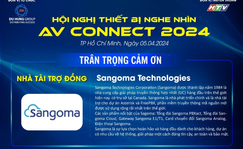 Sagoma nhà tài trợ đồng cho sự kiện AV CONNECT 2024