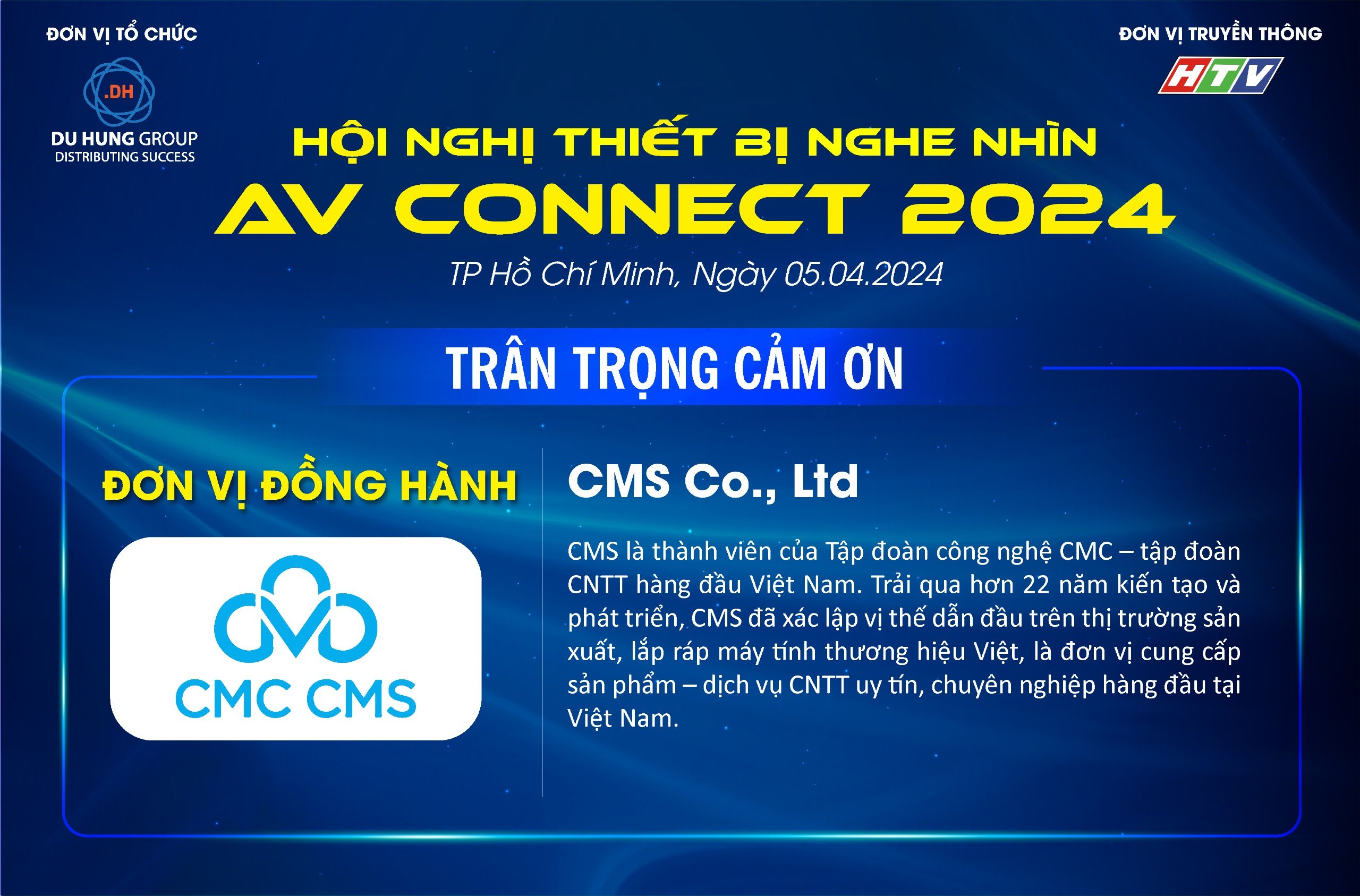 CMS CO., LTD - Đơn vị đồng hành cùng sự kiện AV CONNECT 2024