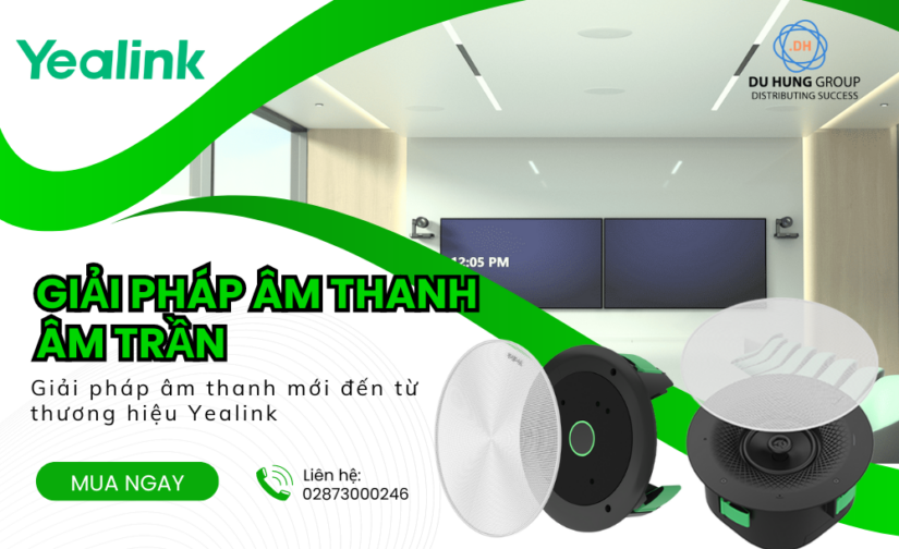 Giải pháp âm thanh âm trần mới đến từ thương hiệu Yealink