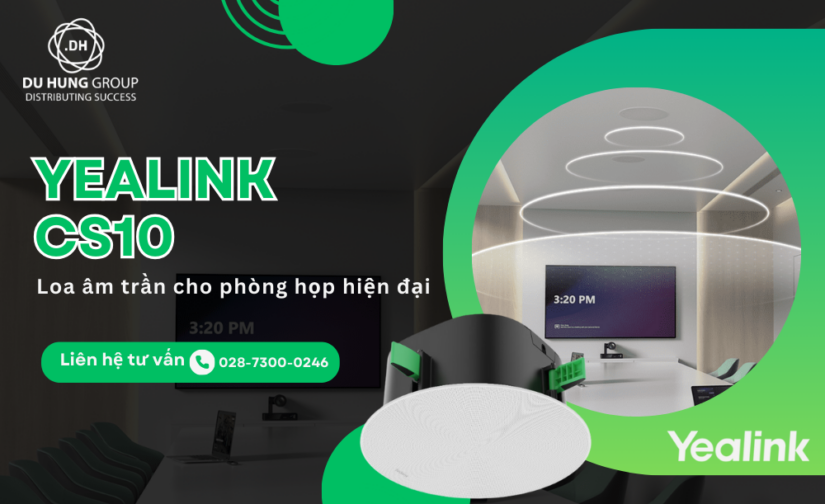 Yealink CS10 – Loa âm trần cho phòng họp hiện đại
