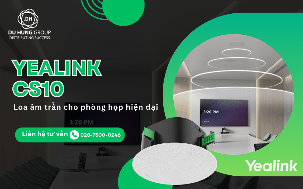 Yealink CS10 - Loa âm trần cho phòng họp hiện đại