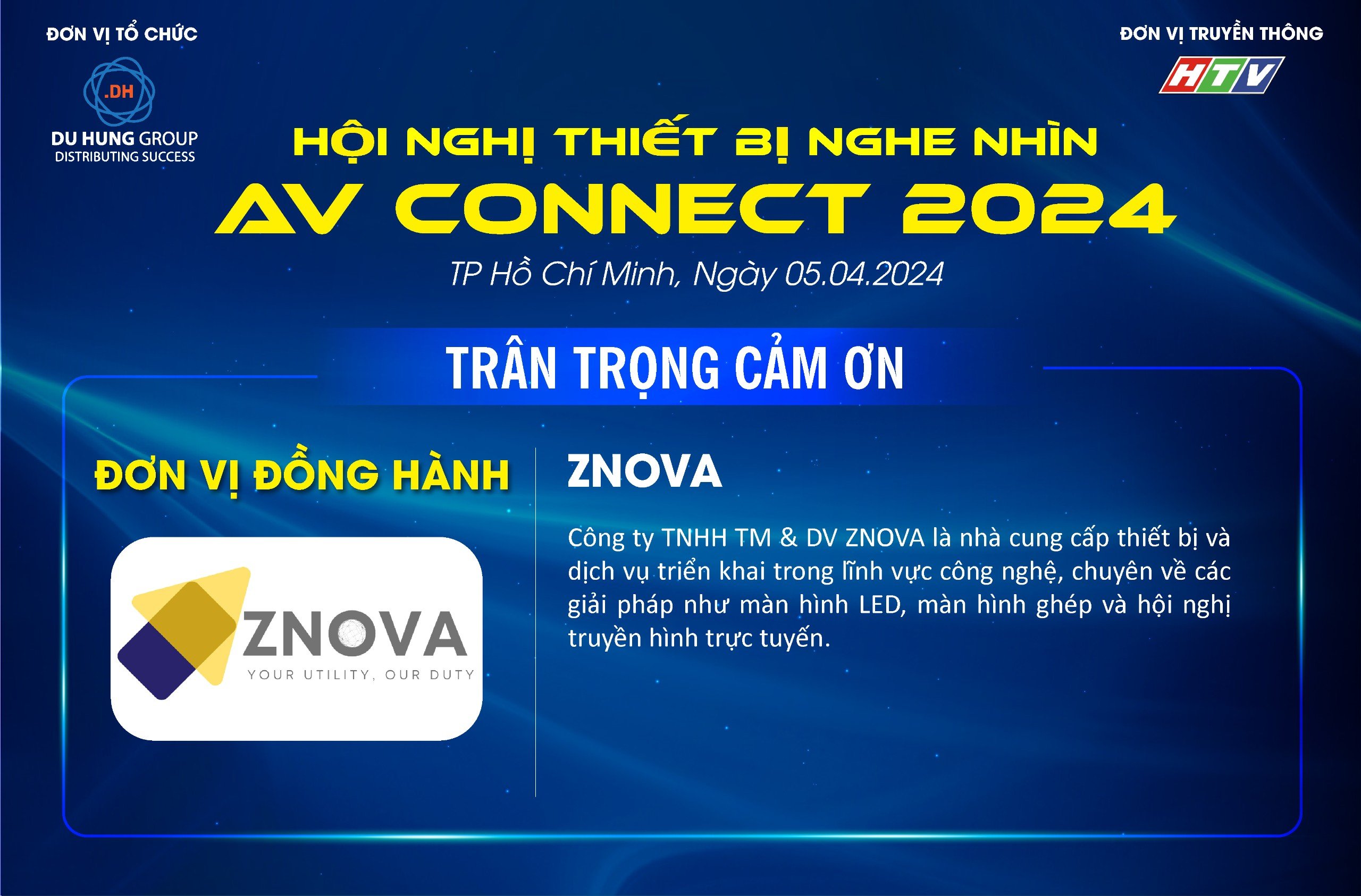 ZNOVA - Đơn vị đồng hành cùng sự kiện AV CONNECT 2024