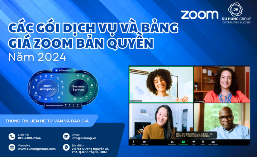 Các gói dịch vụ và bảng giá Zoom bản quyền 2024