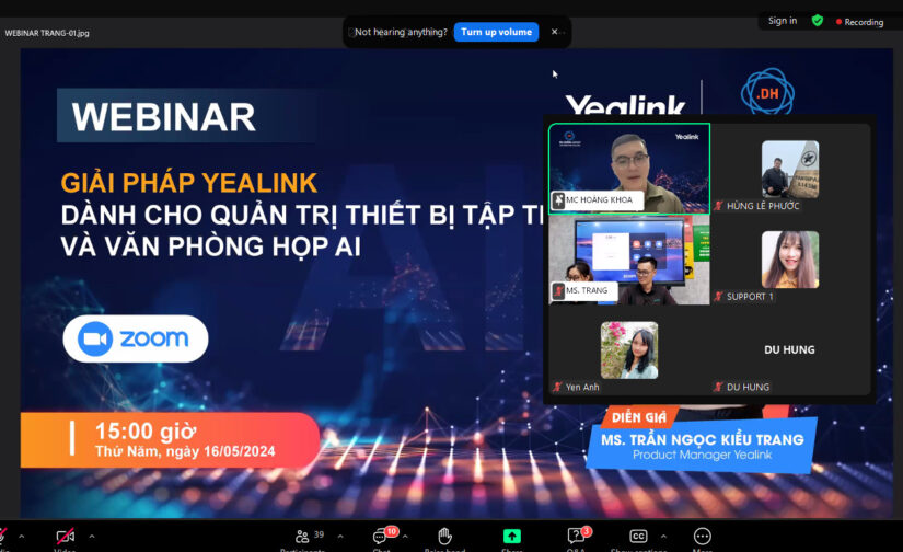 [Tổng kết Webinar] Giải pháp Yealink dành cho quản trị thiết bị tập trung và văn phòng họp AI
