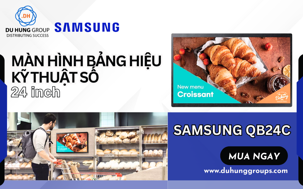 Màn hình bảng hiệu kỹ thuật số 24 inch Samsung QB24C