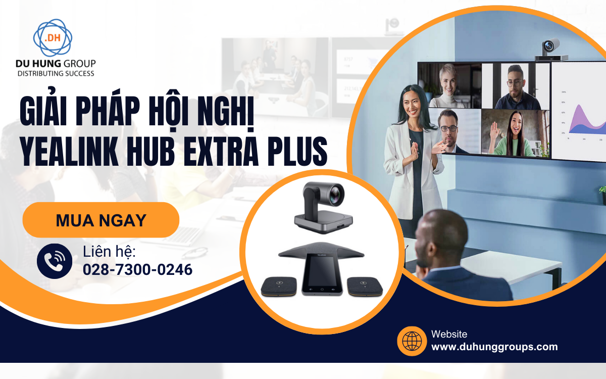 Giải pháp hội nghị Yealink Hub Extra Plus cho phòng họp vừa và lớn