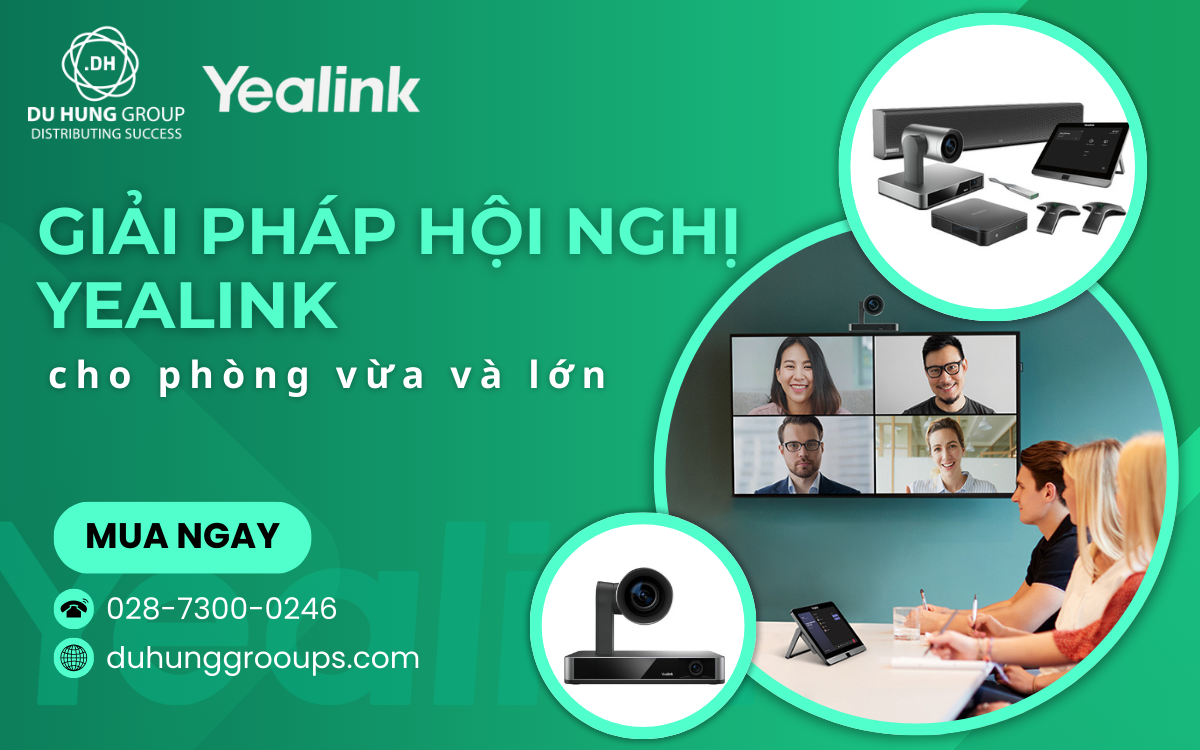 Giải pháp hội nghị Yealink cho phòng vừa và lớn