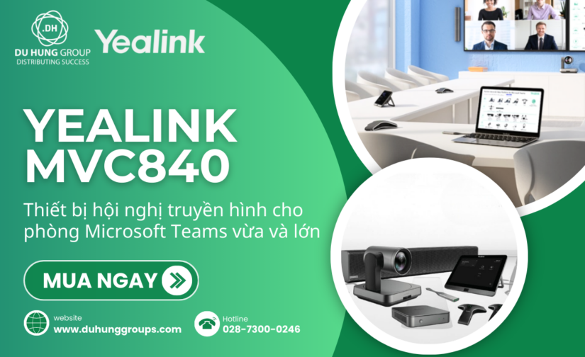 Thiết bị hội nghị truyền hình cho phòng Microsoft Teams vừa và lớn