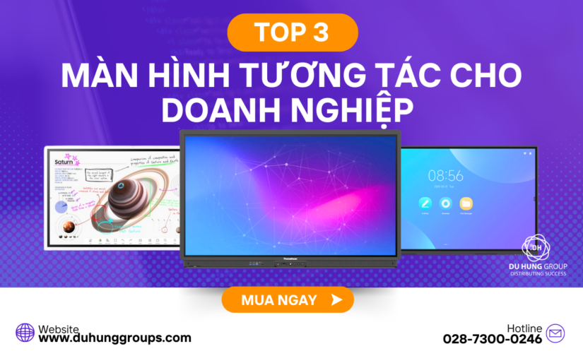 Top 3 loại màn hình tương tác cho doanh nghiệp