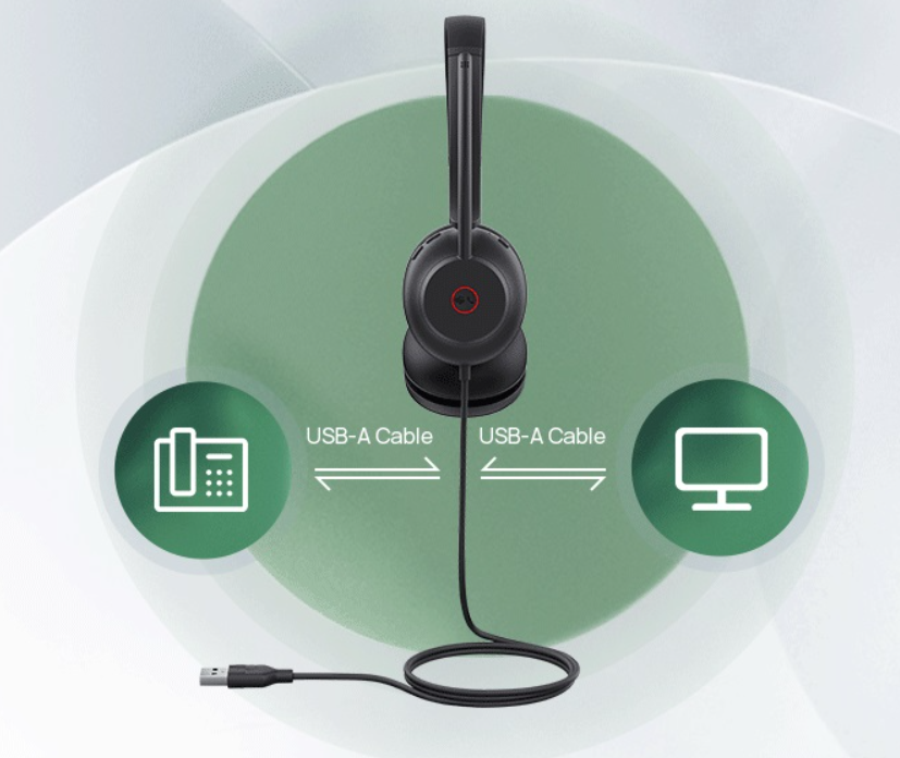 Tai nghe USB Yealink UH35 mới với micro kép thiết kế siêu nhẹ