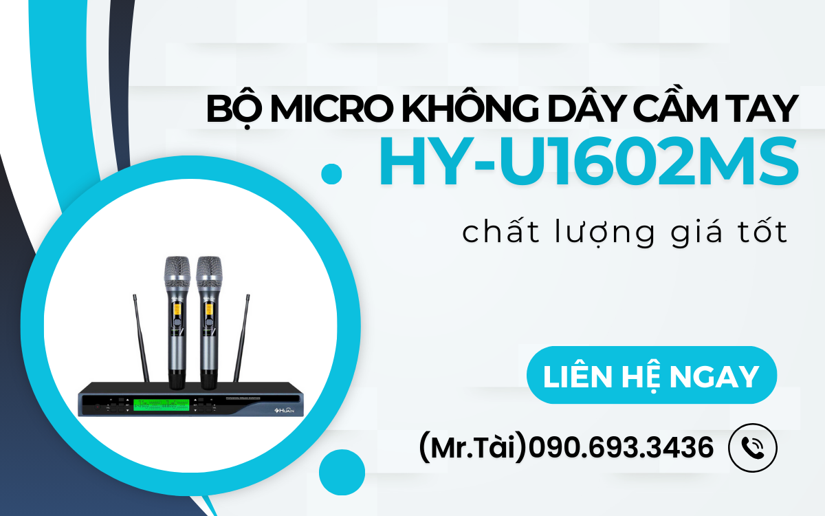 Bộ Micro không dây cầm tay HY-U1602MS chất lượng giá tốt