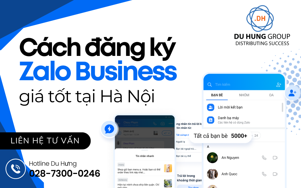 Cách đăng ký Zalo Business giá tốt tại Hà Nội