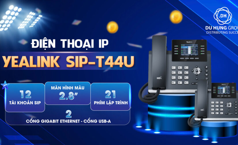 Điện thoại IP Yealink SIP-T44U cho văn phòng hiện đại