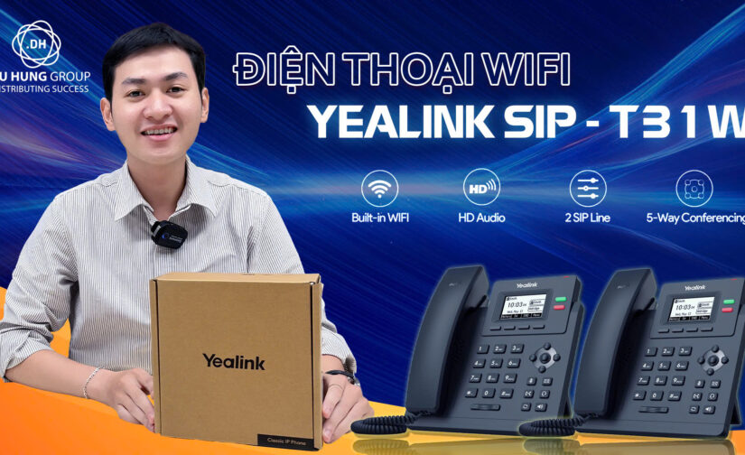 Điện thoại bàn Wifi Yealink SIP-T31W kết nối không dây tiện lợi