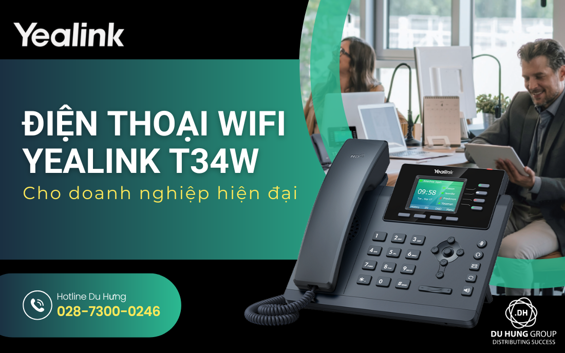 Điện Thoại Wifi Yealink T34W--