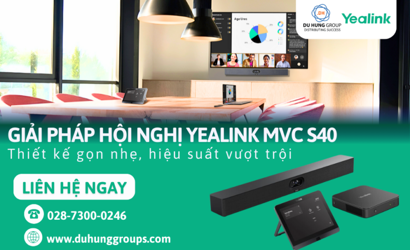 Giải pháp hội nghị Yealink MVC S40: Thiết kế gọn nhẹ, hiệu suất vượt trội
