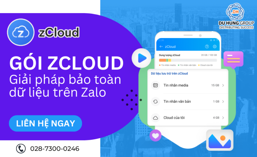Gói zCloud – Giải pháp bảo toàn dữ liệu trên Zalo