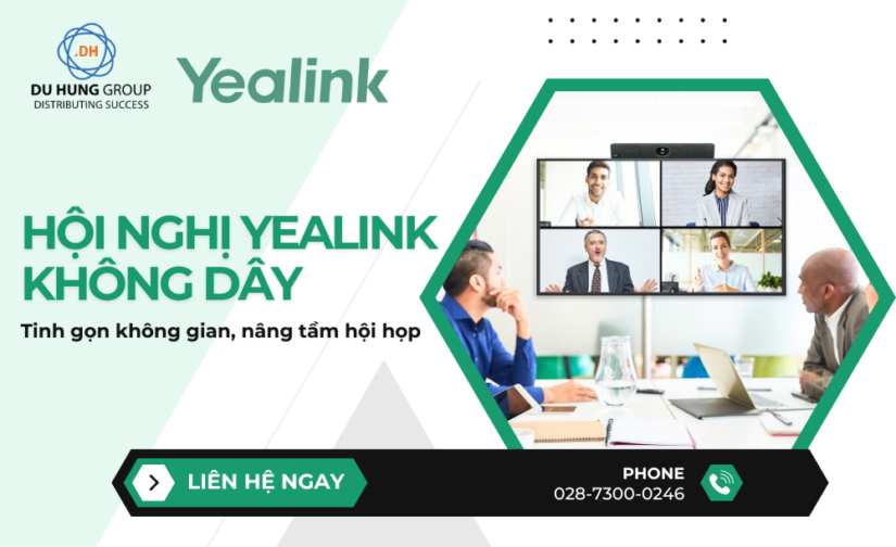 Hội nghị Yealink không dây: Tinh gọn không gian, nâng tầm hội họp