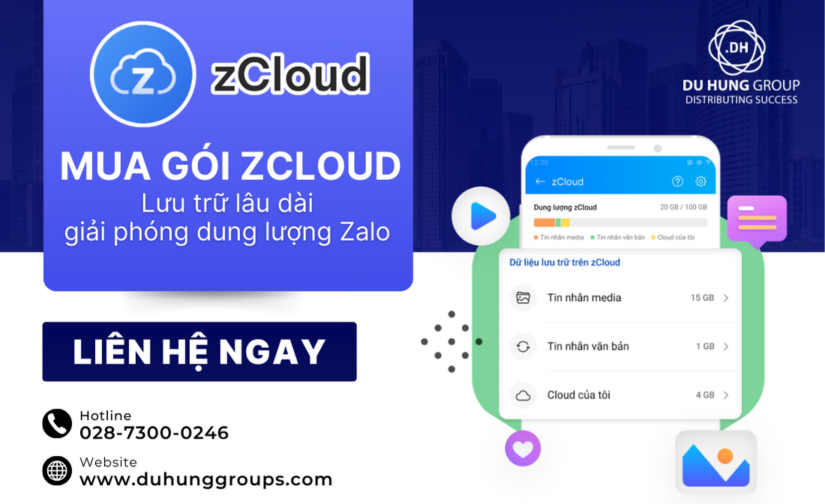 Mua gói zCloud – Lưu trữ lâu dài, giải phóng dung lượng Zalo