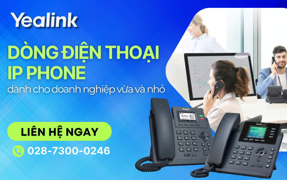 Dòng điện thoại IP Phone dành cho doanh nghiệp vừa và nhỏ