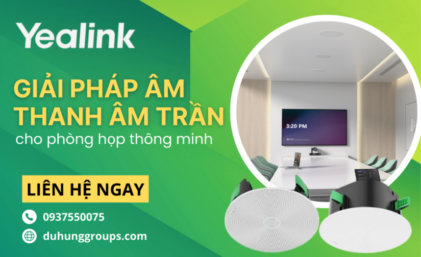 Giải pháp âm thanh âm trần cho phòng họp thông minh
