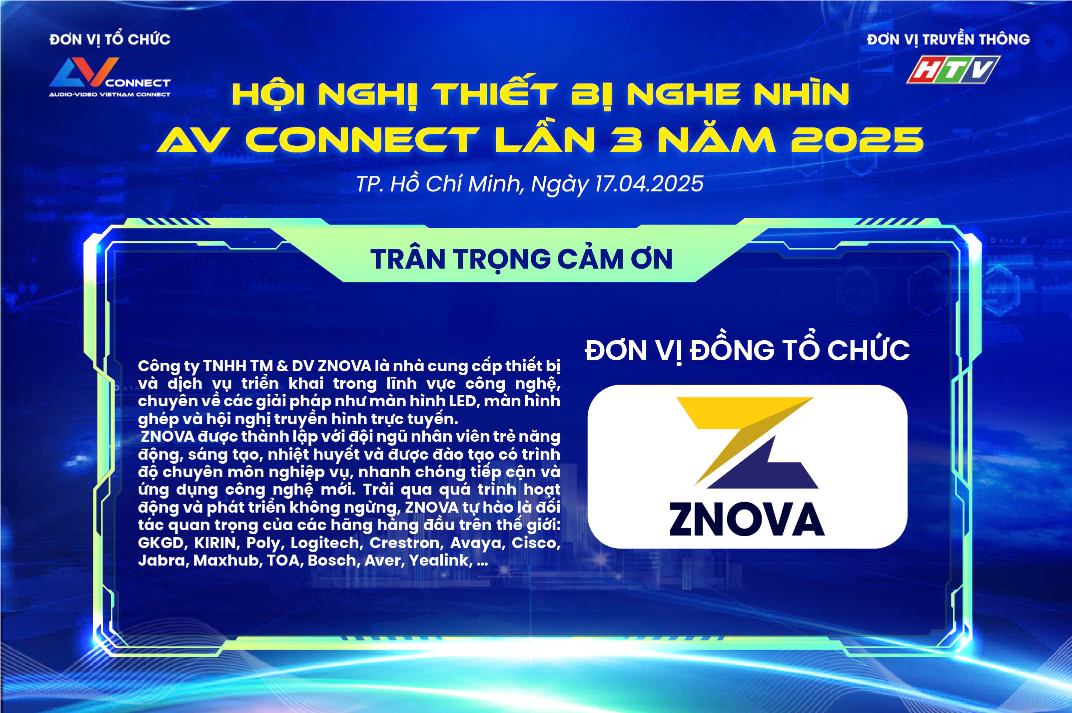 ZNOVA – ĐƠN VỊ ĐỒNG TỔ CHỨC SỰ KIỆN AV CONNECT LẦN 3 NĂM 2025