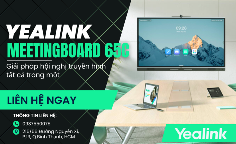 Giải pháp hội nghị truyền hình tất cả trong một với Yealink MeetingBoard 65C