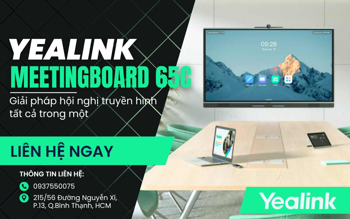 Giải pháp hội nghị truyền hình tất cả trong một với Yealink MeetingBoard 65C