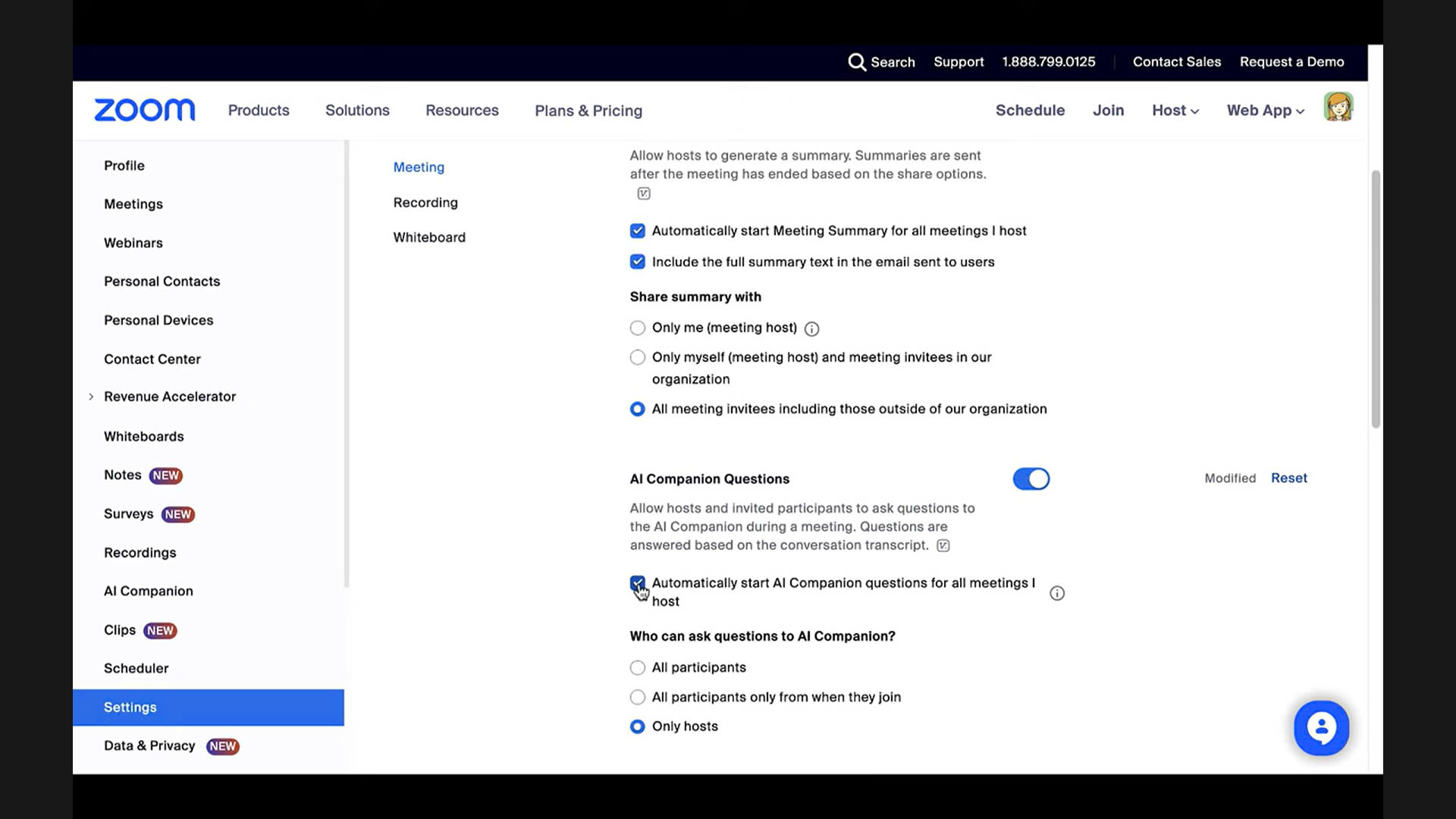 Hướng dẫn sử dụng Zoom AI Companion để đặt câu hỏi trong cuộc họp