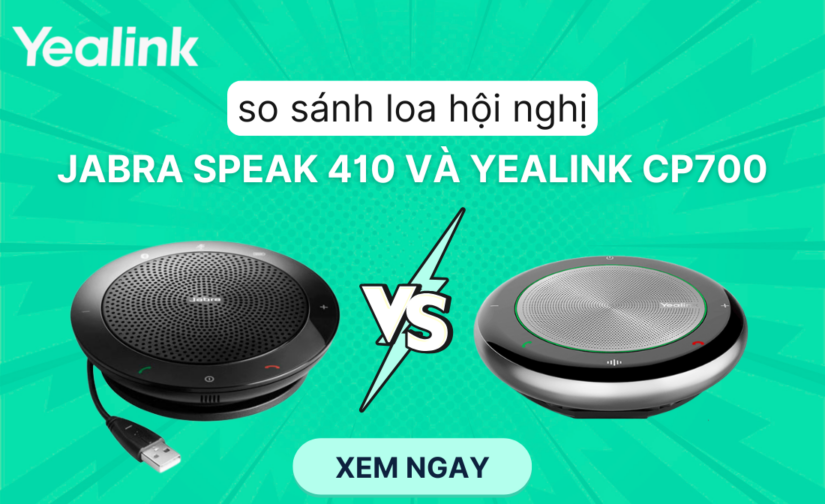 So sánh loa hội nghị Jabra Speak 410 và Yealink CP700
