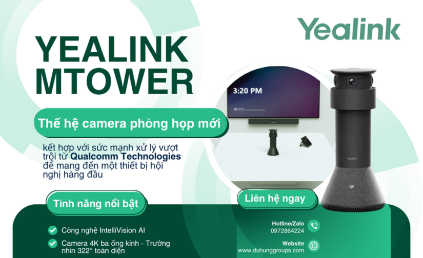 Yealink MTower: Thế hệ camera phòng họp mới
