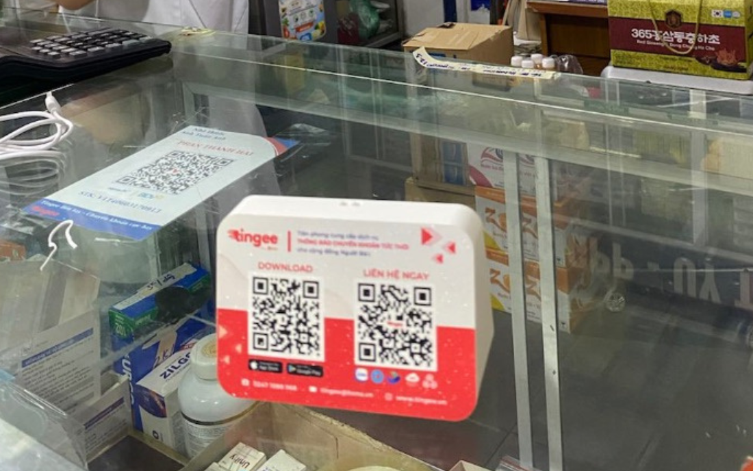 Loa Tingee Box 3S - Thiết bị loa thông báo thanh toán hiện đại