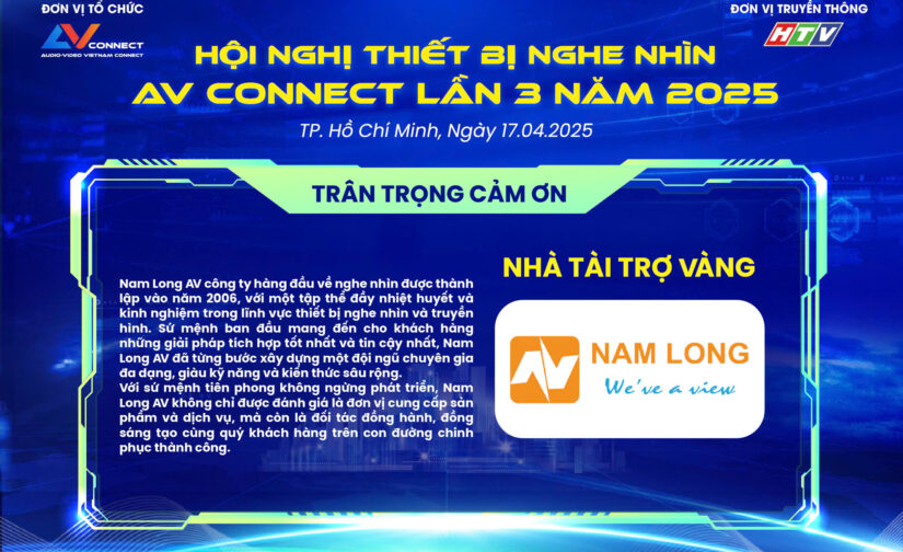 Nam Long AV – NHÀ TÀI TRỢ VÀNG SỰ KIỆN AV CONNECT LẦN 3 NĂM 2025
