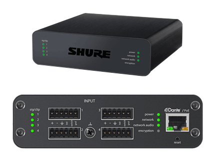 Shure ANI4IN-BLOCK Audio Network Interface