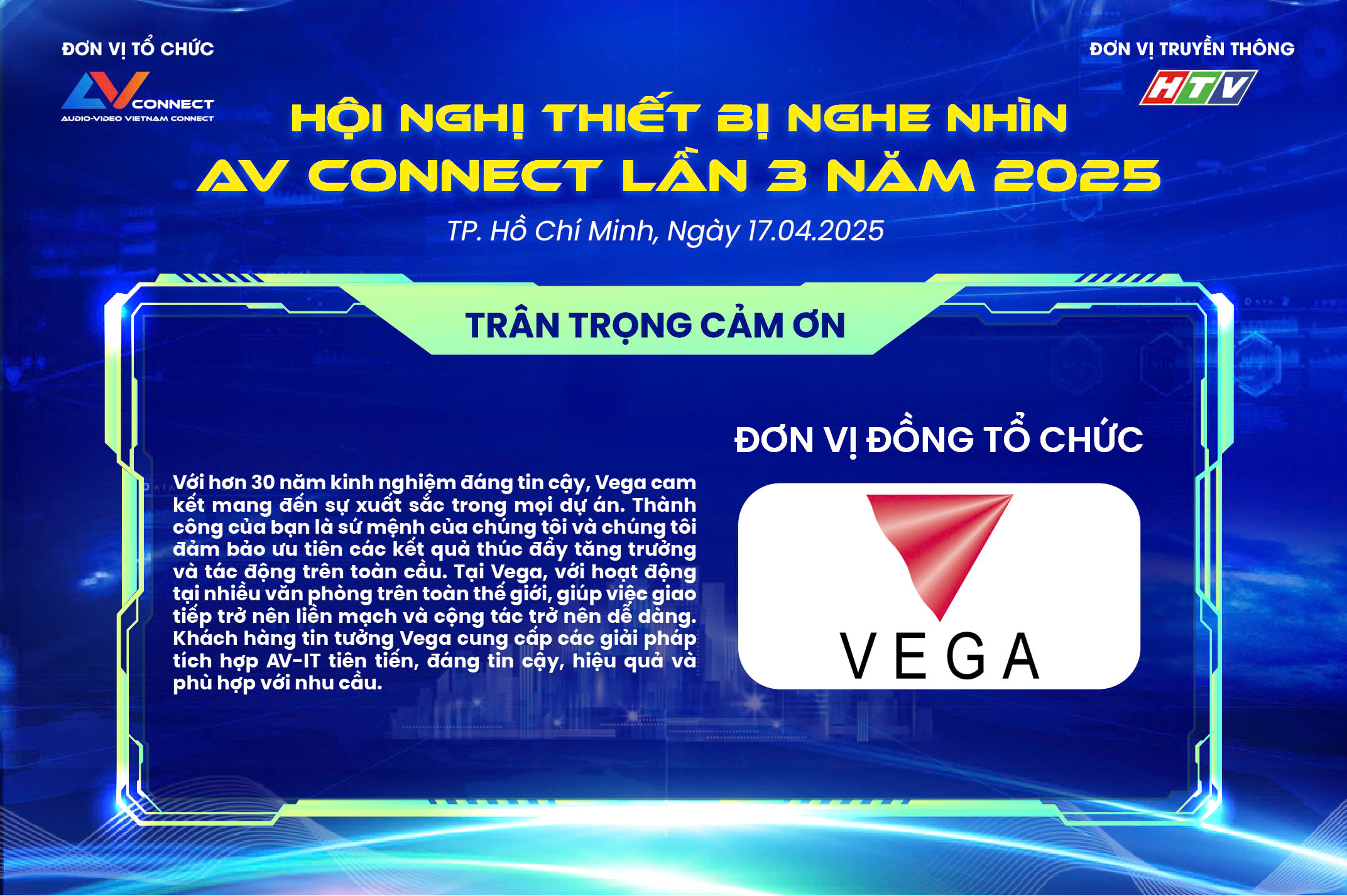 VEGA – ĐƠN VỊ ĐỒNG TỔ CHỨC SỰ KIỆN AV CONNECT LẦN 3 NĂM 2025