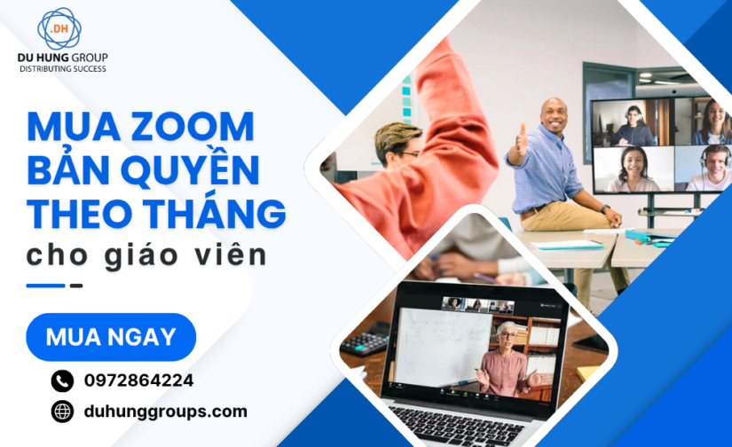 Mua Zoom bản quyền theo tháng cho giáo viên