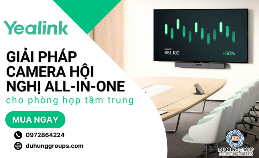 Giải pháp camera hội nghị All-in-one cho phòng họp tầm trung