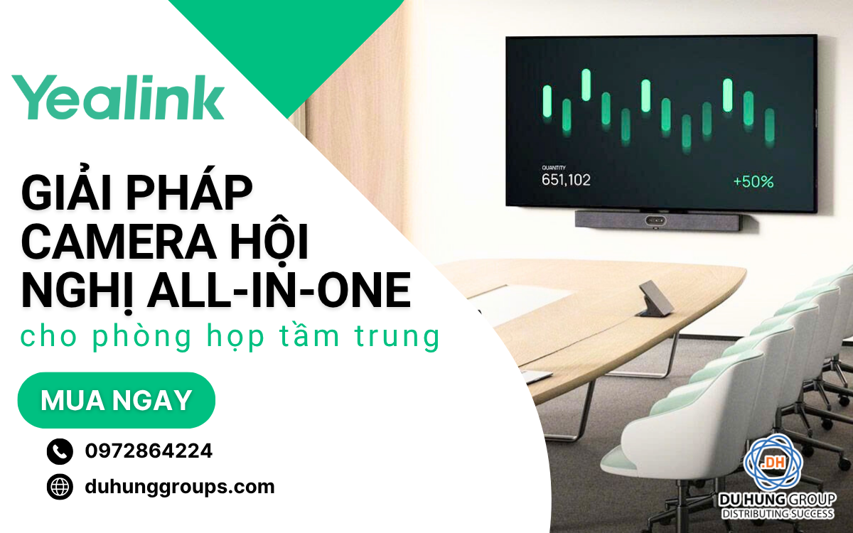 Giải pháp camera hội nghị All-in-one cho phòng họp tầm trung