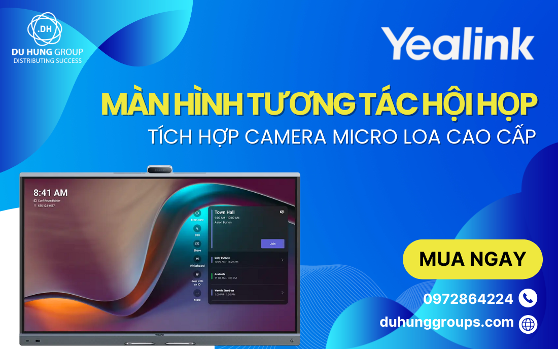 Màn hình tương tác hội họp tích hợp camera micro loa cao cấp
