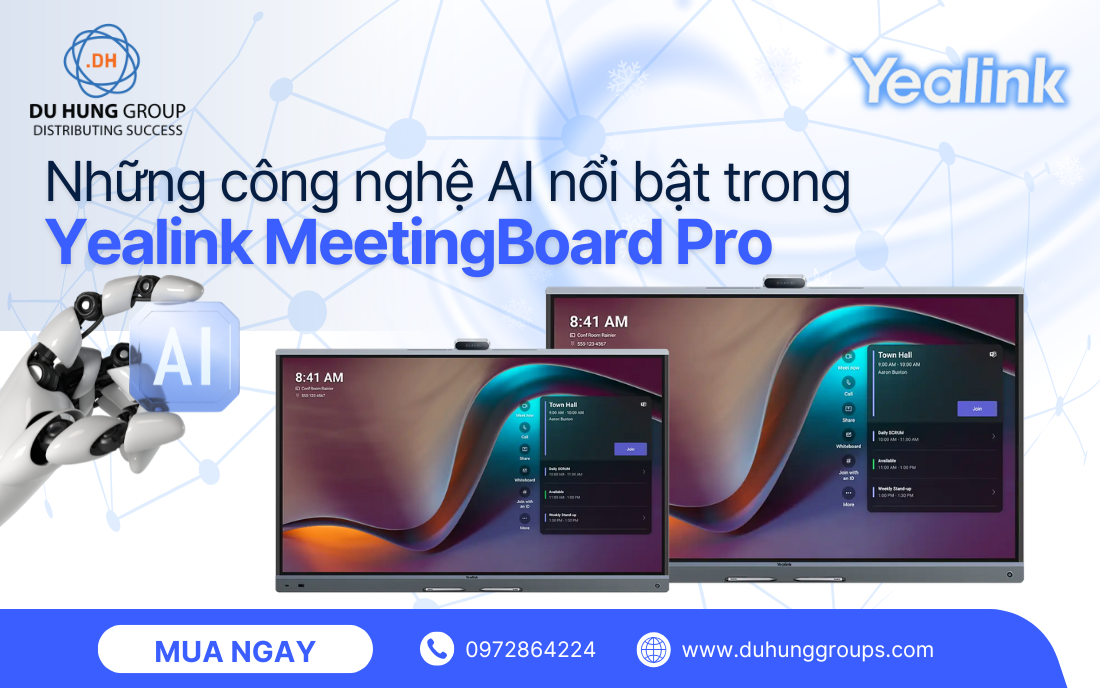 Những công nghệ AI nổi bật trong Yealink MeetingBoard Pro