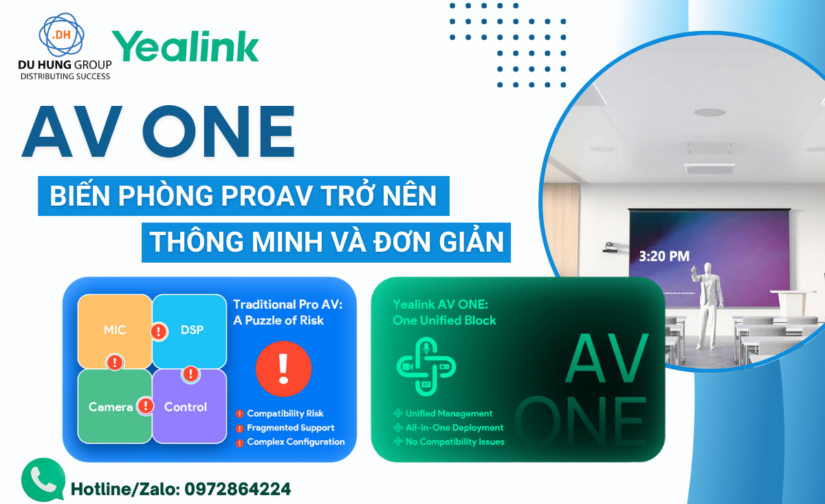 AV ONE – Biến phòng ProAV trở nên thông minh và đơn giản