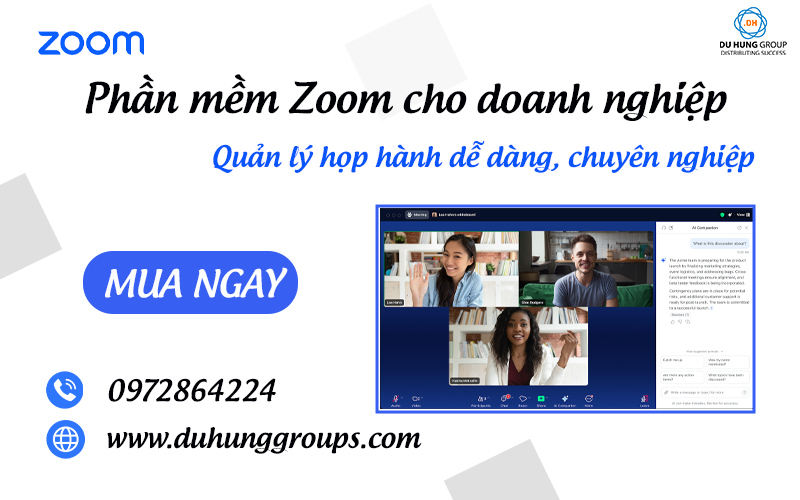 Phần mềm Zoom cho doanh nghiệp – Quản lý họp hành dễ dàng, chuyên nghiệp