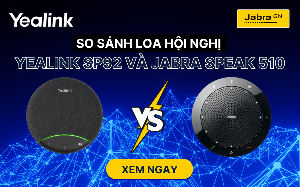 So sánh Loa hội nghị Yealink SP92 và Jabra Speak 510
